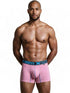 Xtremen 91271 Men's Underwear Sleek Microfiber Boxer Briefs Color Pink