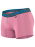 Xtremen 91271 Men's Underwear Sleek Microfiber Boxer Briefs Color Pink