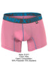 Xtremen 91271 Men's Underwear Sleek Microfiber Boxer Briefs Color Pink