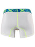 Xtremen 91271 Men's Underwear Sleek Microfiber Boxer Briefs Color White