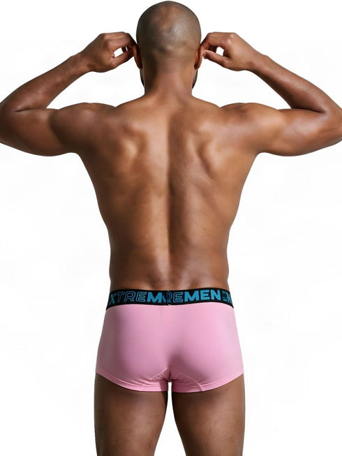 Xtremen 91272 Men's Underwear Sleek Microfiber Trunks Color Pink