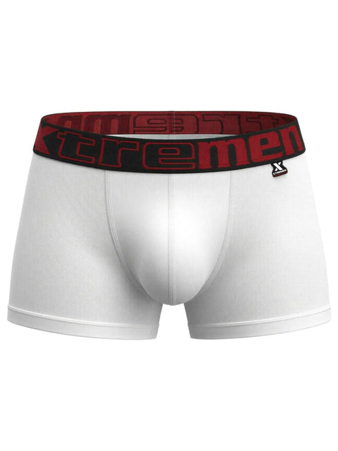 Xtremen 91272 Men's Underwear Sleek Microfiber Trunks Color White