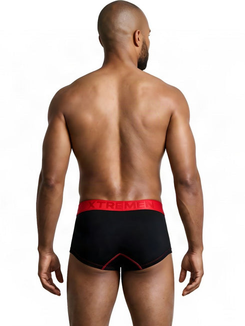 Xtremen 91273 Men's Underwear Sleek Athletic Microfiber Briefs Color Black