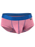 Xtremen 91273 Men's Underwear Sleek Athletic Microfiber Briefs Color Pink