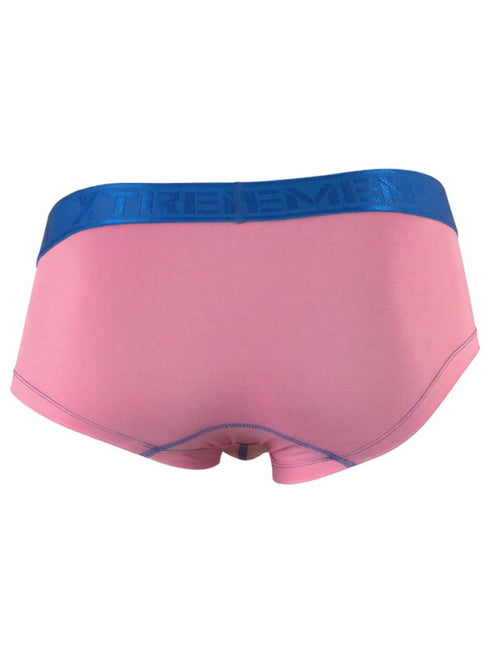 Xtremen 91273 Men's Underwear Sleek Athletic Microfiber Briefs Color Pink