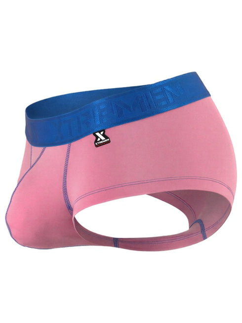 Xtremen 91273 Men's Underwear Sleek Athletic Microfiber Briefs Color Pink