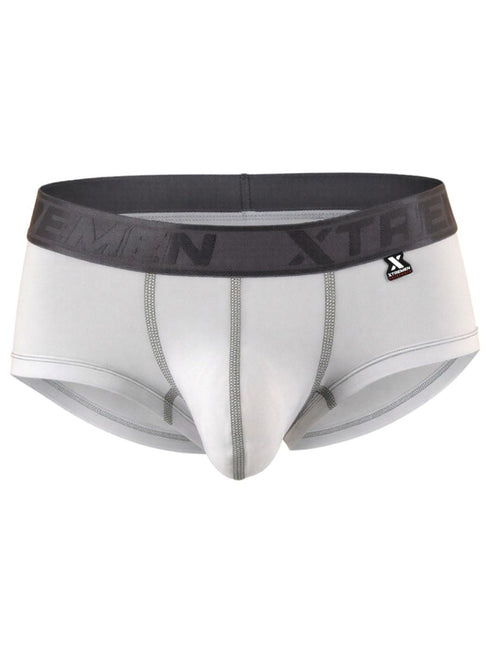 Xtremen 91273 Men's Underwear Sleek Athletic Microfiber Briefs Color White