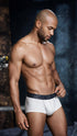 Xtremen 91273 Men's Underwear Sleek Athletic Microfiber Briefs Color White