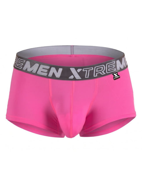 Xtremen 91274 Men's Underwear Microfiber Trunks for Daily Support Color Fuchsia