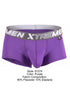 Xtremen 91274 Men's Underwear Microfiber Trunks for Daily Support Color Purple