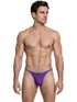 Xtremen 91275 Men's Underwear Sleek Microfiber Thongs Color Purple
