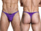 Xtremen 91275 Men's Underwear Sleek Microfiber Thongs Color Purple