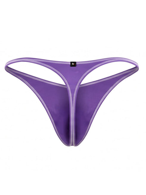 Xtremen 91275 Men's Underwear Sleek Microfiber Thongs Color Purple