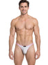 Xtremen 91275 Men's Underwear Sleek Microfiber Thongs Color White