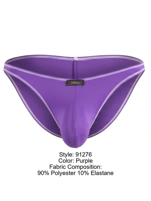 Xtremen 91276 Men's Underwear Sleek Microfiber Bikini Color Purple