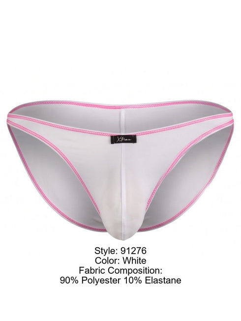 Xtremen 91276 Men's Underwear Sleek Microfiber Bikini Color White
