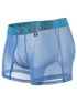 Xtremen 91277 Men's Underwear Microfiber Mesh Boxer Briefs Color Blue