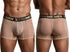 Xtremen 91277 Men's Underwear Microfiber Mesh Boxer Briefs Color Brown