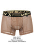 Xtremen 91277 Men's Underwear Microfiber Mesh Boxer Briefs Color Brown