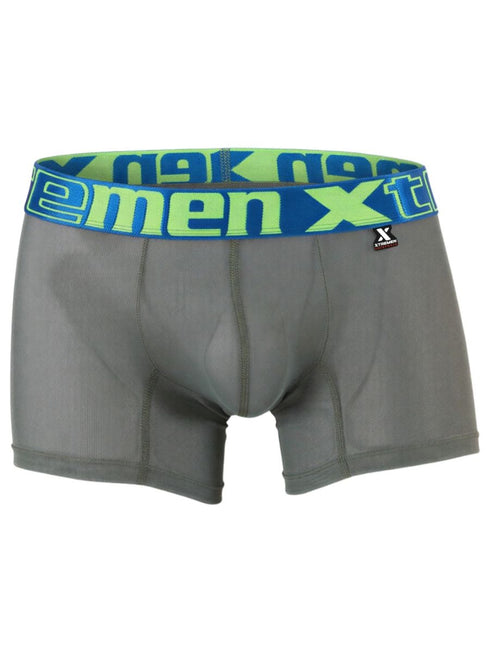 Xtremen 91277 Men's Underwear Microfiber Mesh Boxer Briefs Color Green