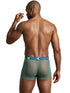 Xtremen 91277 Men's Underwear Microfiber Mesh Boxer Briefs Color Green