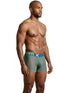 Xtremen 91277 Men's Underwear Microfiber Mesh Boxer Briefs Color Green
