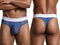 Xtremen 91278 Men's Underwear Breathable Microfiber Mesh Thongs Color Blue