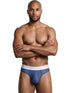 Xtremen 91278 Men's Underwear Breathable Microfiber Mesh Thongs Color Blue