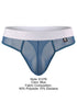 Xtremen 91278 Men's Underwear Breathable Microfiber Mesh Thongs Color Blue