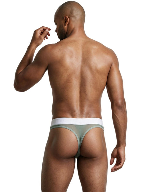 Xtremen 91278 Men's Underwear Breathable Microfiber Mesh Thongs Color Green