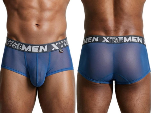 Xtremen 91279 Men's Underwear Microfiber Mesh Breathable Briefs Color Blue