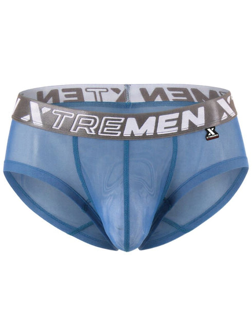Xtremen 91279 Men's Underwear Microfiber Mesh Breathable Briefs Color Blue