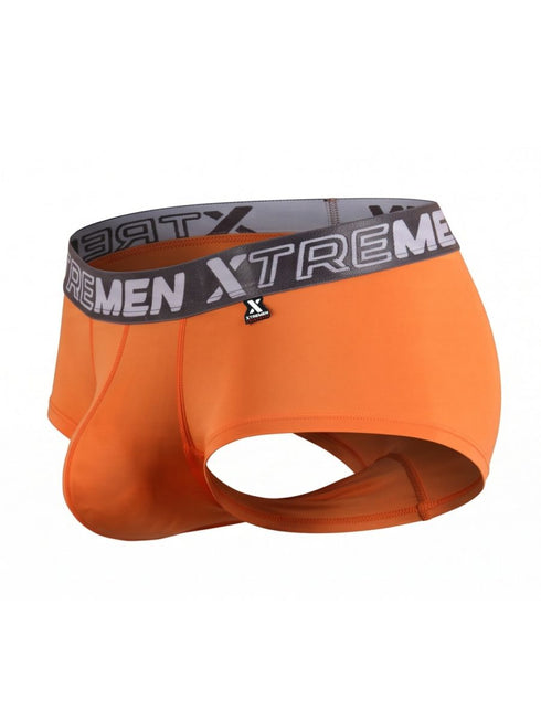 Xtremen 91280 Men's Underwear Sleek Microfiber Briefs Color Orange