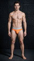 Xtremen 91281 Men's Underwear Sleek Microfiber Thongs Color Orange
