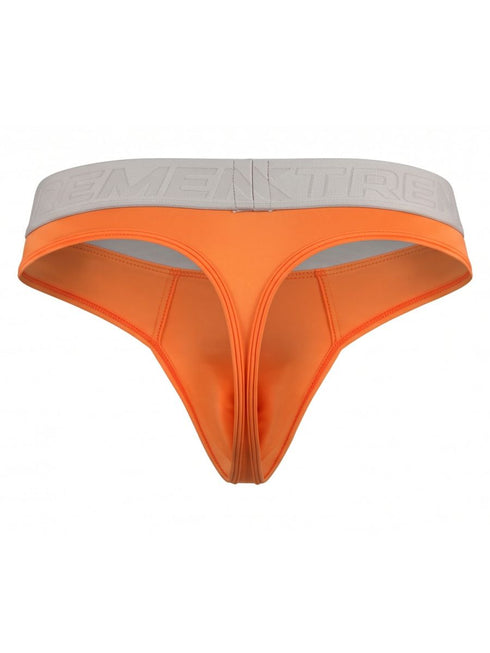 Xtremen 91281 Men's Underwear Sleek Microfiber Thongs Color Orange