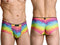 Xtremen 91283 Rainbow Printed Microfiber Briefs Color Cloud