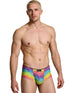 Xtremen 91283 Rainbow Printed Microfiber Briefs Color Cloud