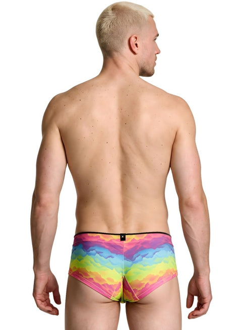 Xtremen 91283 Rainbow Printed Microfiber Briefs Color Cloud