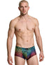Xtremen 91283 Rainbow Printed Microfiber Briefs Color Labyrinth