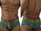 Xtremen 91283 Rainbow Printed Microfiber Briefs Color Labyrinth