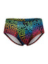 Xtremen 91283 Rainbow Printed Microfiber Briefs Color Labyrinth