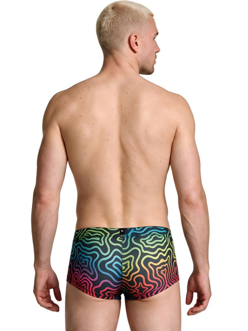 Xtremen 91283 Rainbow Printed Microfiber Briefs Color Labyrinth