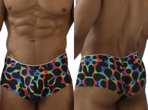 Xtremen 91283 Rainbow Printed Microfiber Briefs Color Mushroom