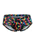 Xtremen 91283 Rainbow Printed Microfiber Briefs Color Mushroom