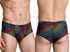 Xtremen 91283 Rainbow Printed Microfiber Briefs Color Paw print