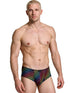 Xtremen 91283 Rainbow Printed Microfiber Briefs Color Paw print