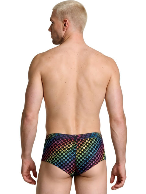 Xtremen 91283 Rainbow Printed Microfiber Briefs Color Paw print