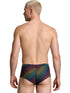Xtremen 91283 Rainbow Printed Microfiber Briefs Color Paw print