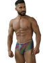 Xtremen 91283 Rainbow Printed Microfiber Briefs Color Paw print