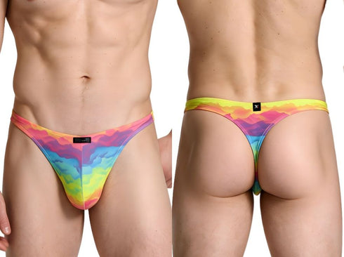 Xtremen 91284 Printed Microfiber Thongs Color Cloud